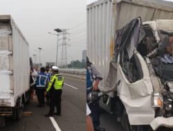 Kronologi Kecelakaan Dua Truk di Tol Dalam Kota, Satu Orang Tewas Saat Ganti Ban