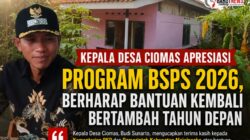 Kepala Desa Ciomas Apresiasi Program BSPS 2026, Berharap Bantuan Kembali Bertambah Tahun Depan