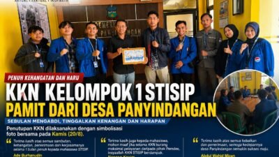 Sebulan Mengabdi, KKN Kelompok 1 STISIP Samudera Indonesia Selatan Pamit dari Desa Panyindangan: Tinggalkan Kenangan, Bawa Harapan