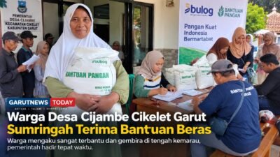 767 KPM Desa Cijambe Cikelet Sumringah Terima Bantuan Beras, Pemerintah Hadir Tepat Waktu